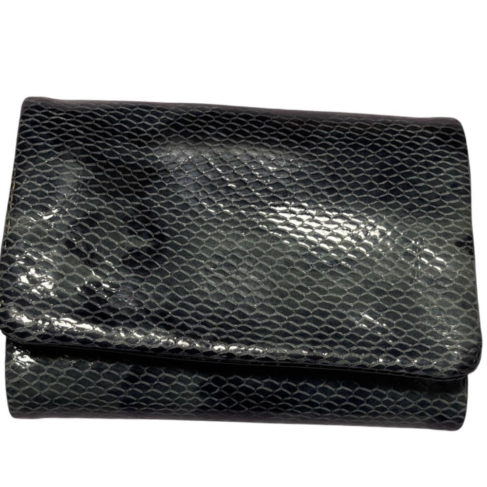 Dark Blue Snakeskin Wallet